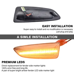 Intermitente LED secuencial lateral para Opel Zafira Astra Insignia