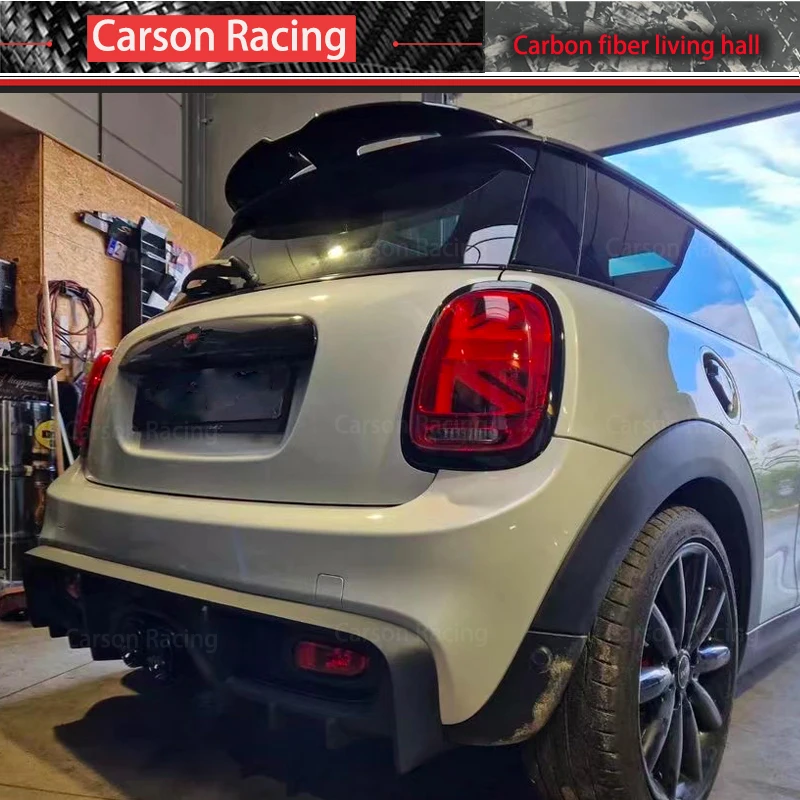 Difusor trasero carbono Mini Cooper S F55/F57 con LED - imagen 3