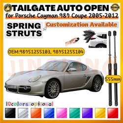 Porsche Cayman 987 puntales de maletero con resorte - porton trasero