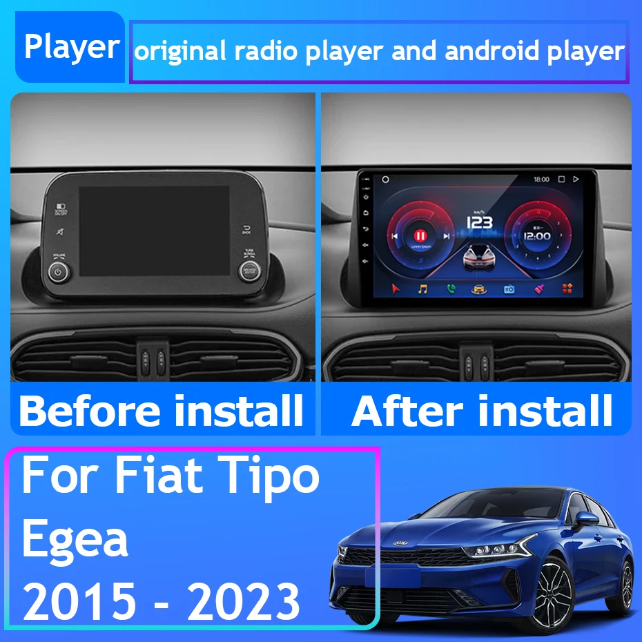 Radio multimedia Fiat Tipo Egea 2015-2023 con CarPlay y GPS - imagen 2