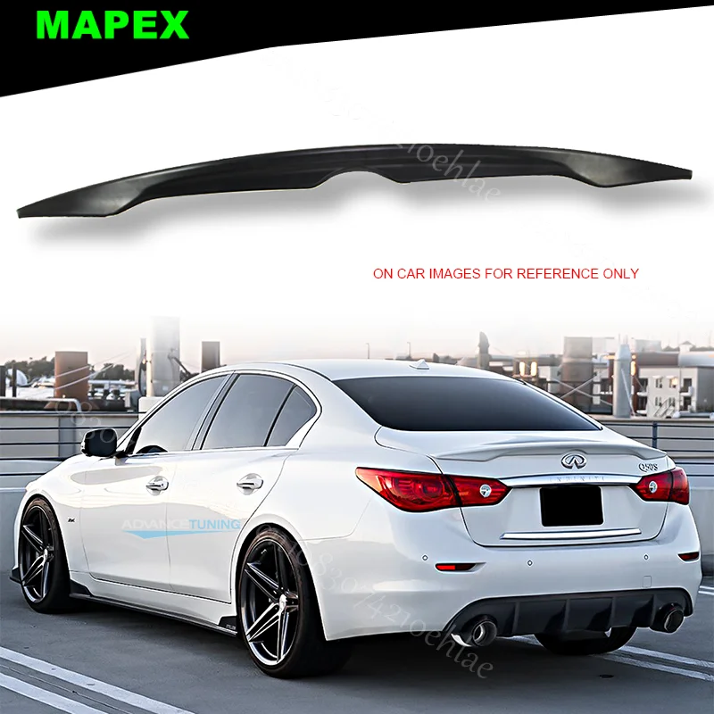 Spoiler trasero OEM negro brillante – Infiniti Q50 Sedan 2014-2024 - imagen 2