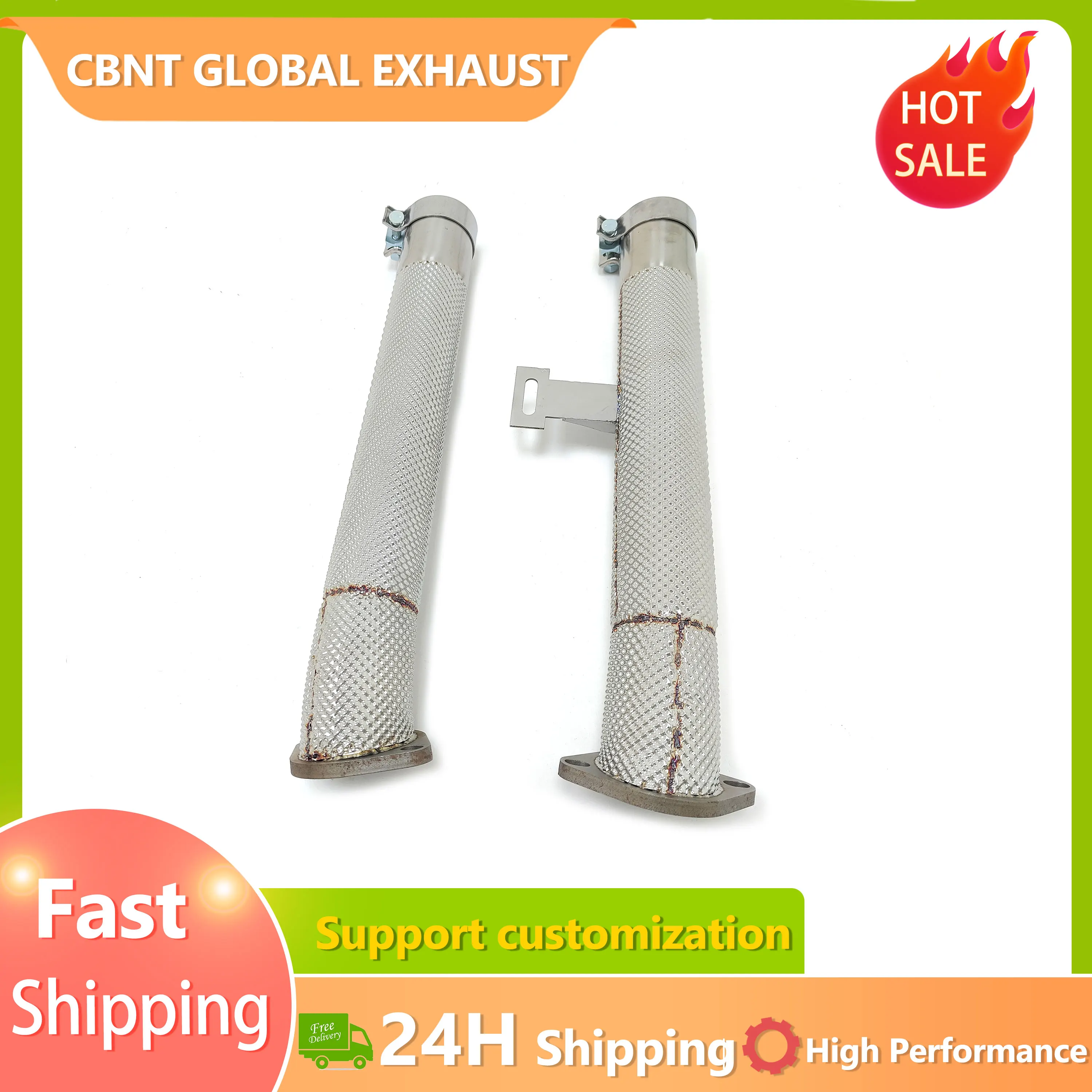 CBNT Tubo de escape SS304 para BMW M3 M4 S58 3.0T delantero
