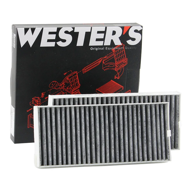 WESTGUARD-Juego de 2 filtros de cabina de carbón activado, para MG RX8 2018-2020 10262014 MK9564 2 piezas