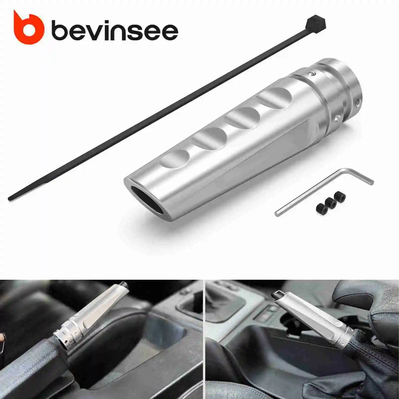 Manija freno de mano BEVINSEE aluminio para BMW E46 E36 M3 M5