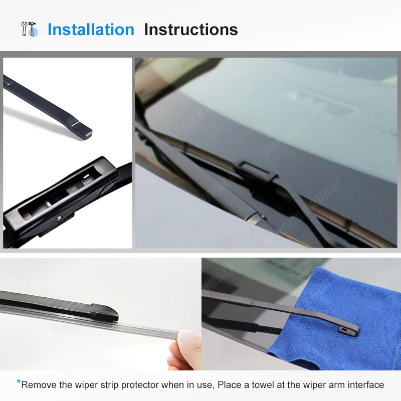 Limpiaparabrisas LHD limpiaparabrisas delantero para Renault Scenic 3 2009 - 2016 GRAND Scenic 3 parabrisas ventana delantera 30 "+ 26" - imagen 2