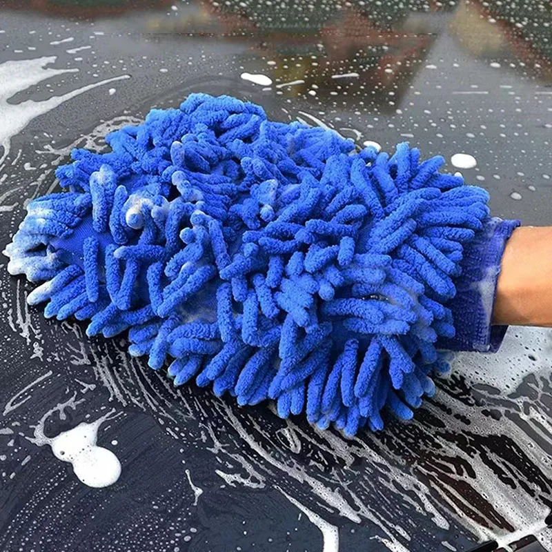 Guantes de secado microfibra coche con forro coral y felpa gruesa - imagen 5