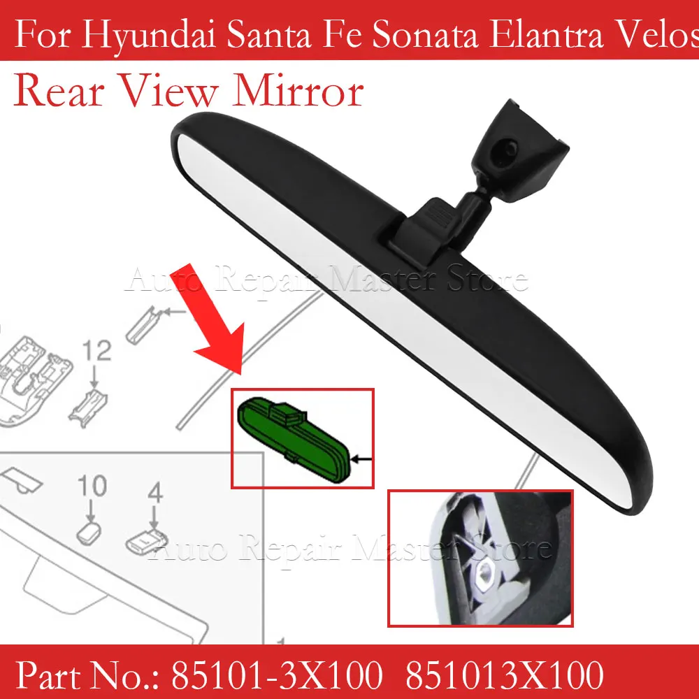 Espejo retrovisor interior, segunda vista del producto