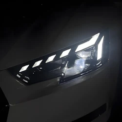 Para Audi A4 A4L RS4 S4 2017-2019 conjunto de faros automáticos efecto de arranque actualizado estilo RS lente de proyector LED accesorios de herramientas de coche