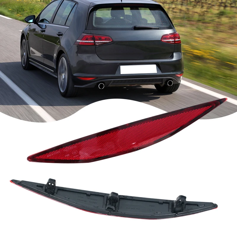 Para VW Volkswagen Golf 7 GTI GTD 2013-2017 no para Golf 7 Rline luz de parachoques trasero de coche pegatina reflectante 5G0945105 5G0945106