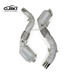Bajante de escape de acero inoxidable BMW X5 G05 M50i 4.4T