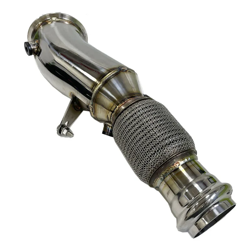 Downpipe sin catalizador BMW N26 2.0T con envoltura térmica - imagen 3