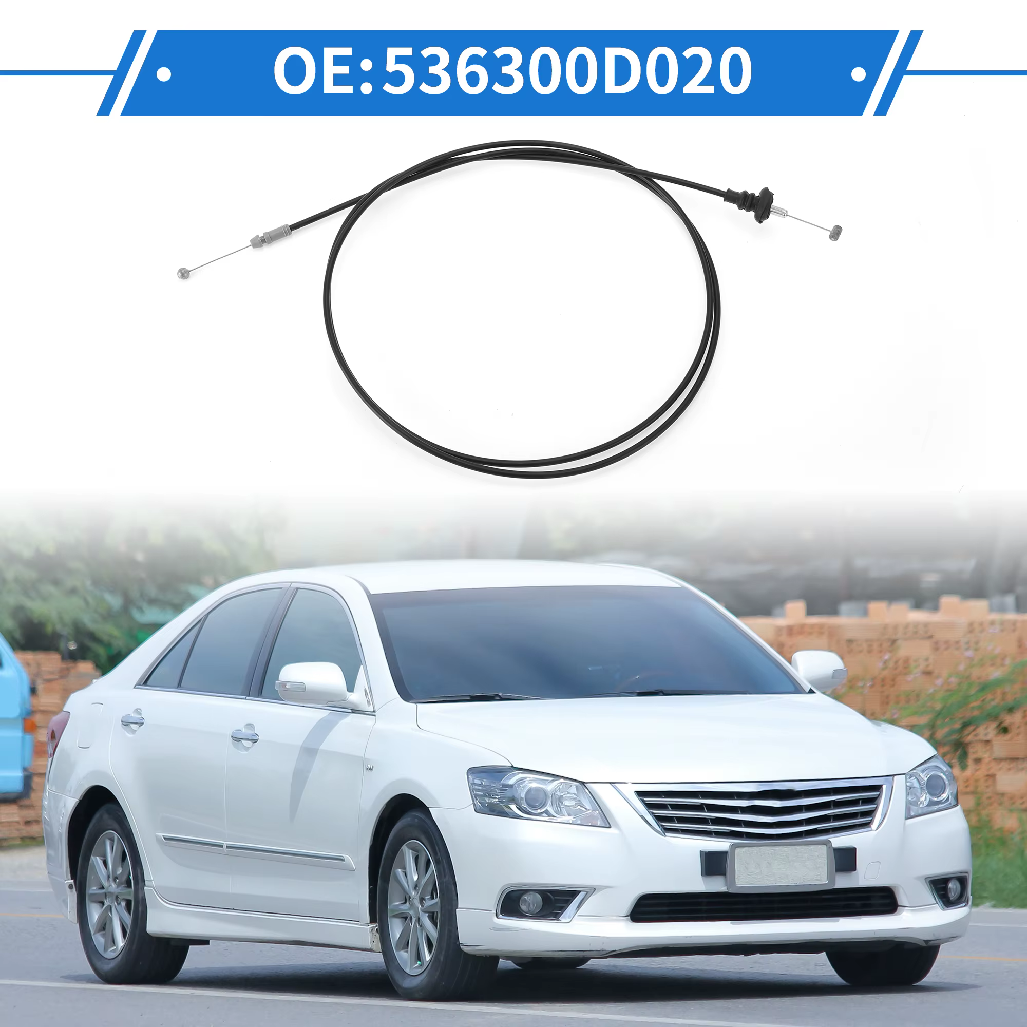 UXCELL 536300D020 Cable de apertura de capó para Toyota Camry 2002 - imagen 2