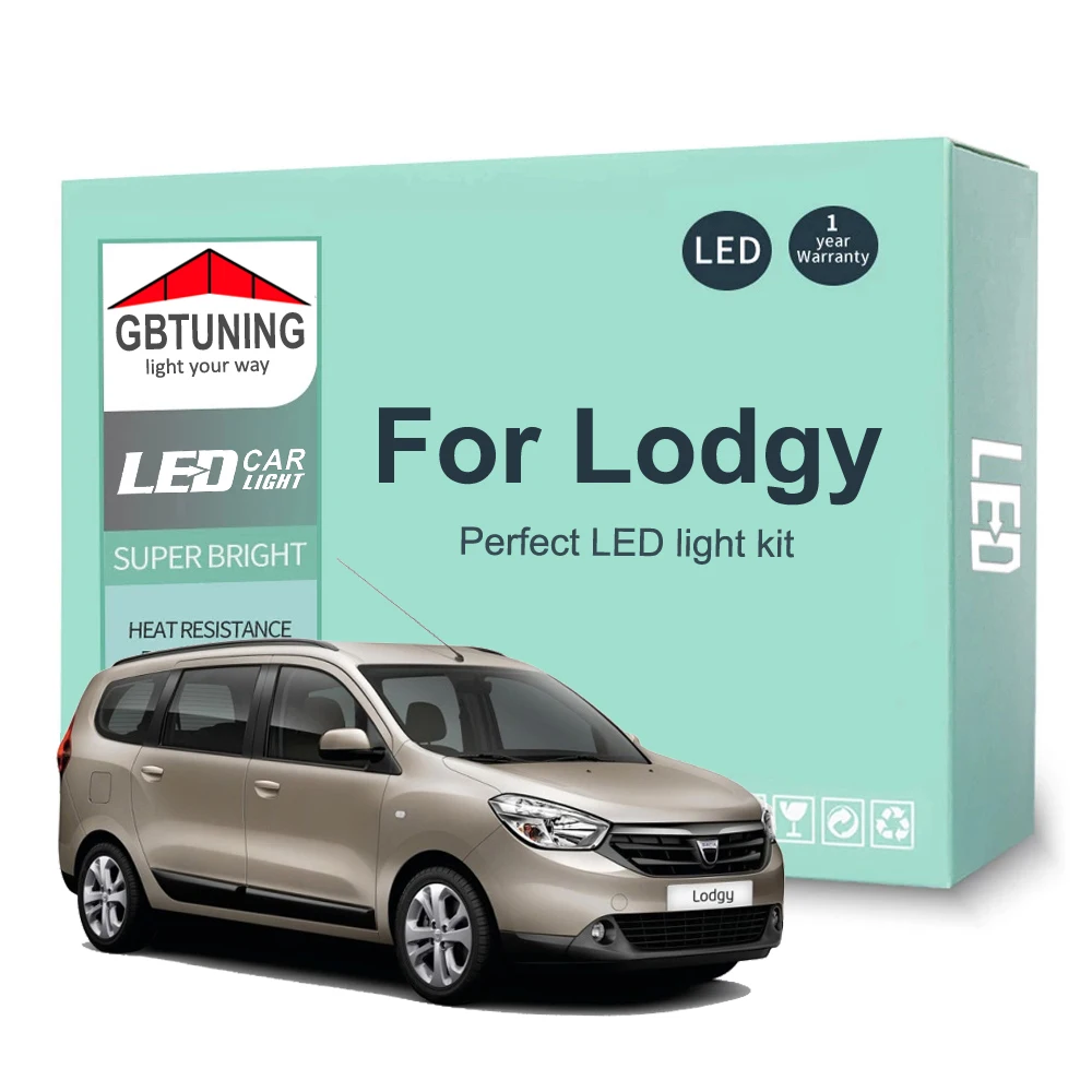 Kit de bombillas LED para interior Canbus para Dacia Lodgy 2013-2021