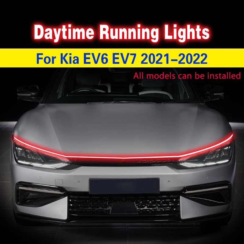 Luces diurnas LED DRL impermeables 12 V para Kia EV6/EV7 2021-2022