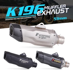 Escape moto BMW F 750/850 GS 2018-2021 con tubo de enlace