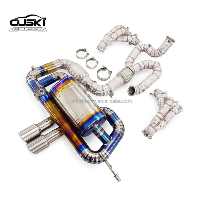 Escape trasero titanio alto rendimiento para Lotus Evora GT410 3.5 T 2018-2022