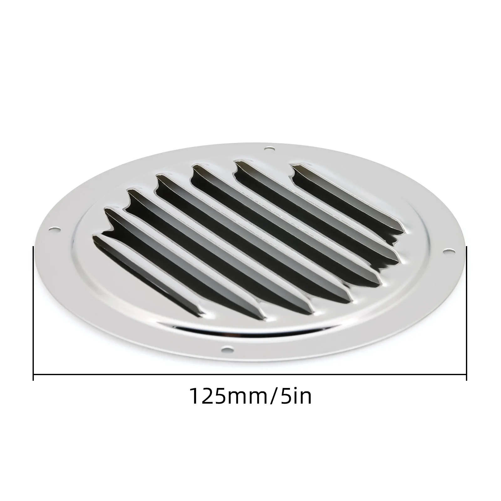 Rejilla de ventilacion redonda en acero inoxidable 316 para barco - imagen 5