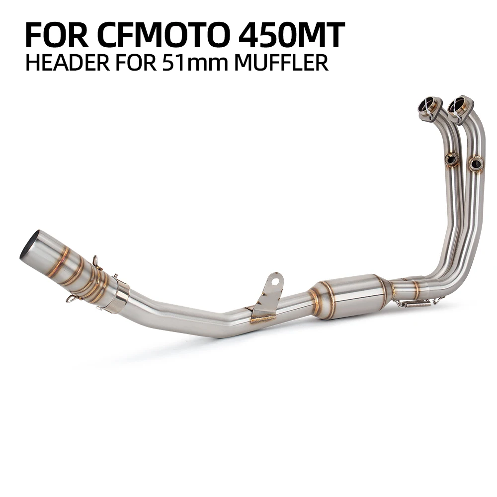 Tubo escape intermedio CFMOTO 450MT ADV 51mm - imagen 2