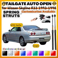 Amortiguadores de maletero para Nissan Skyline R33 Coupé con alerón