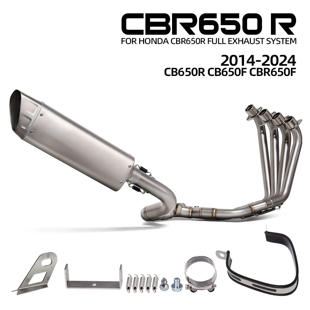 Silenciador de escape M12 de acero inoxidable para Honda CBR650R