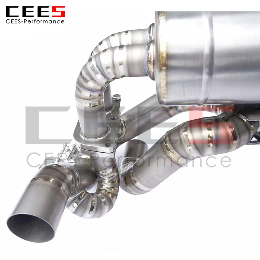 Sistema de escape trasero de eje cees para Ferrari F430 SC, silenciador de válvula Catback de rendimiento, accesorios de modificación automática para coche - imagen 5