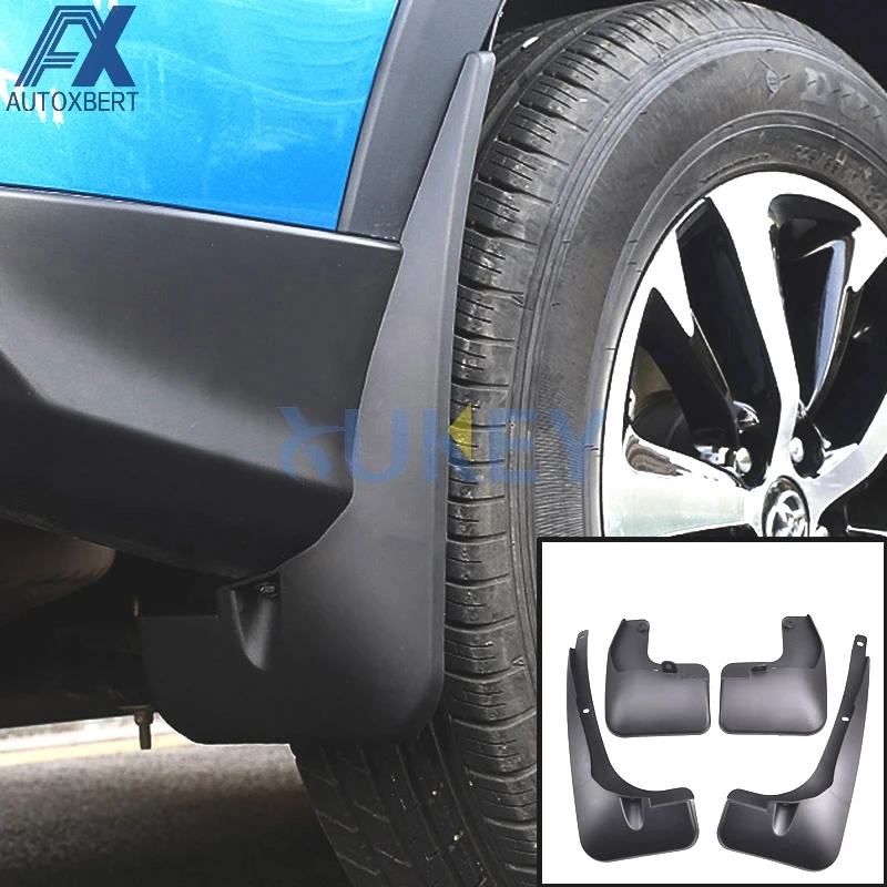 AX Juego guardabarros moldeados para Toyota RAV4 2016-2018