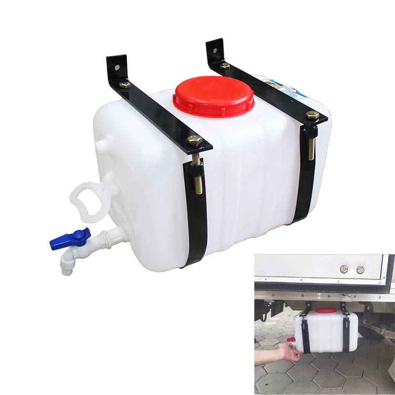 Depósito de agua para lavado de coche con grifo y soporte