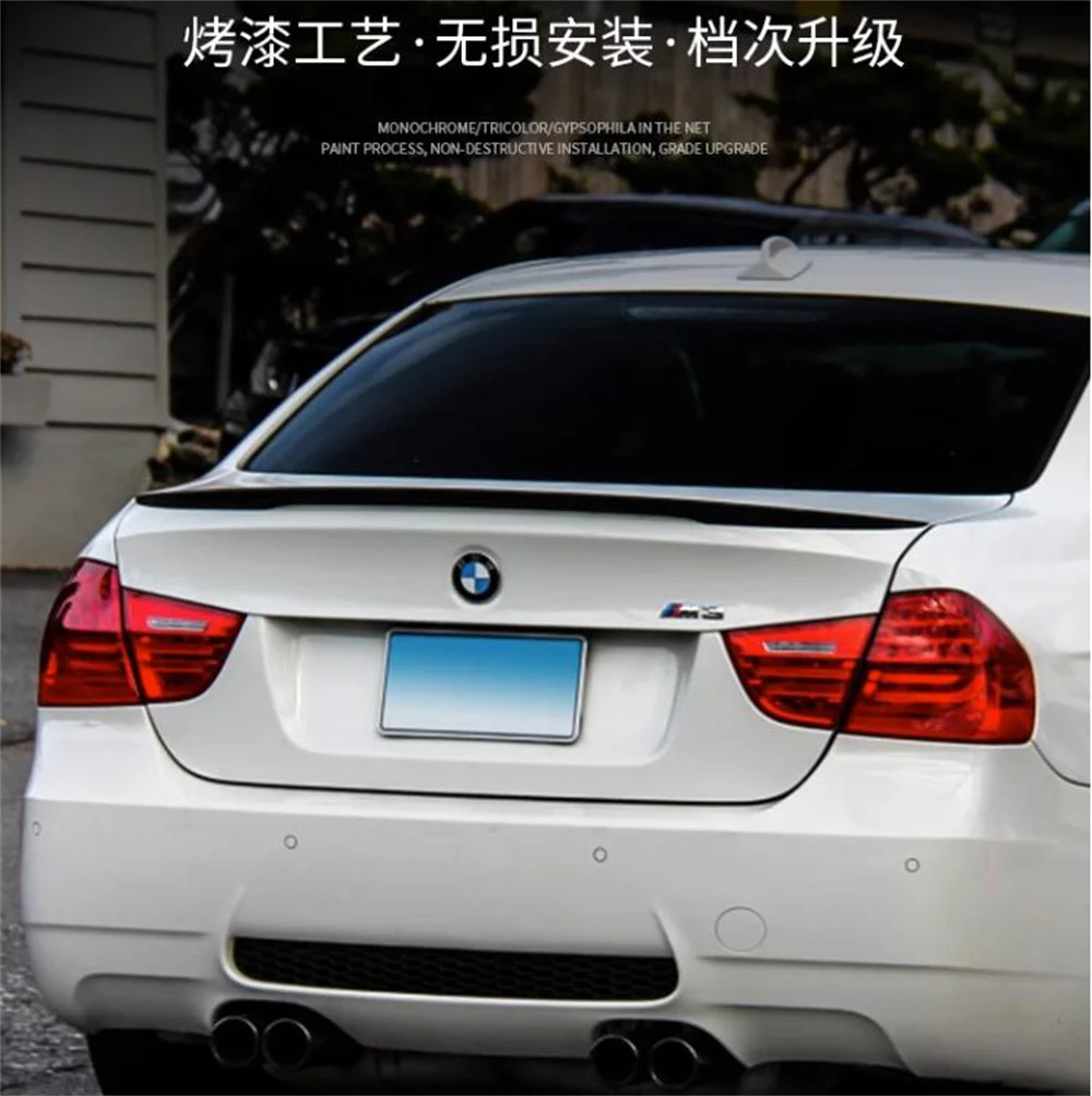 Alerón de maletero estilo P en fibra de carbono para BMW E90 sedán - imagen 3