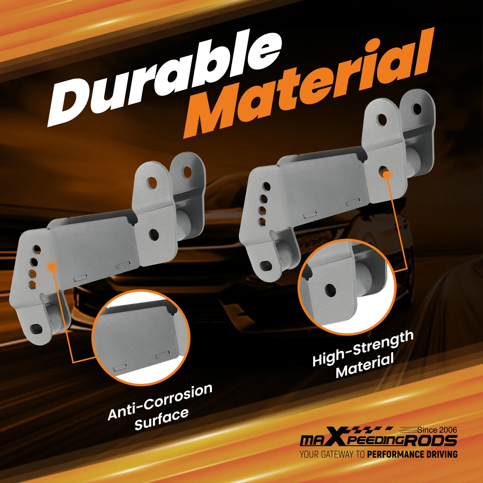 Soporte ajustable barra de pista 2-4" elevación Jeep Wrangler JK - imagen 3