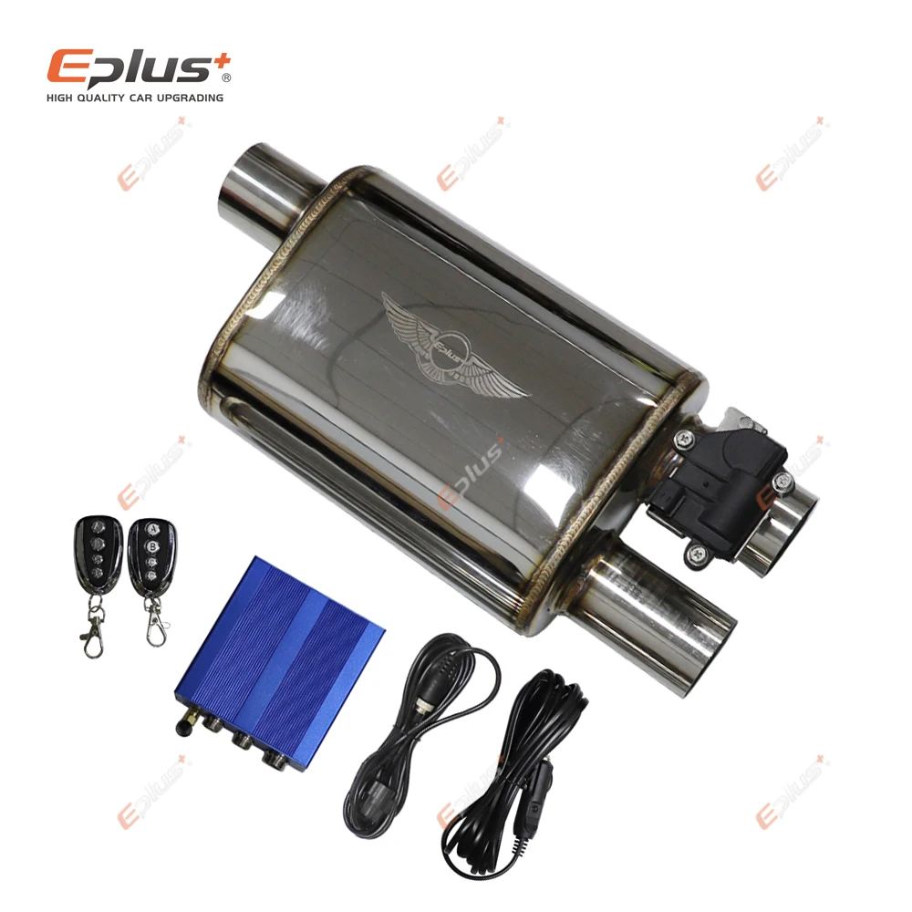 EPLUS silenciador escape inoxidable control válvula eléctrica carbono - imagen 3