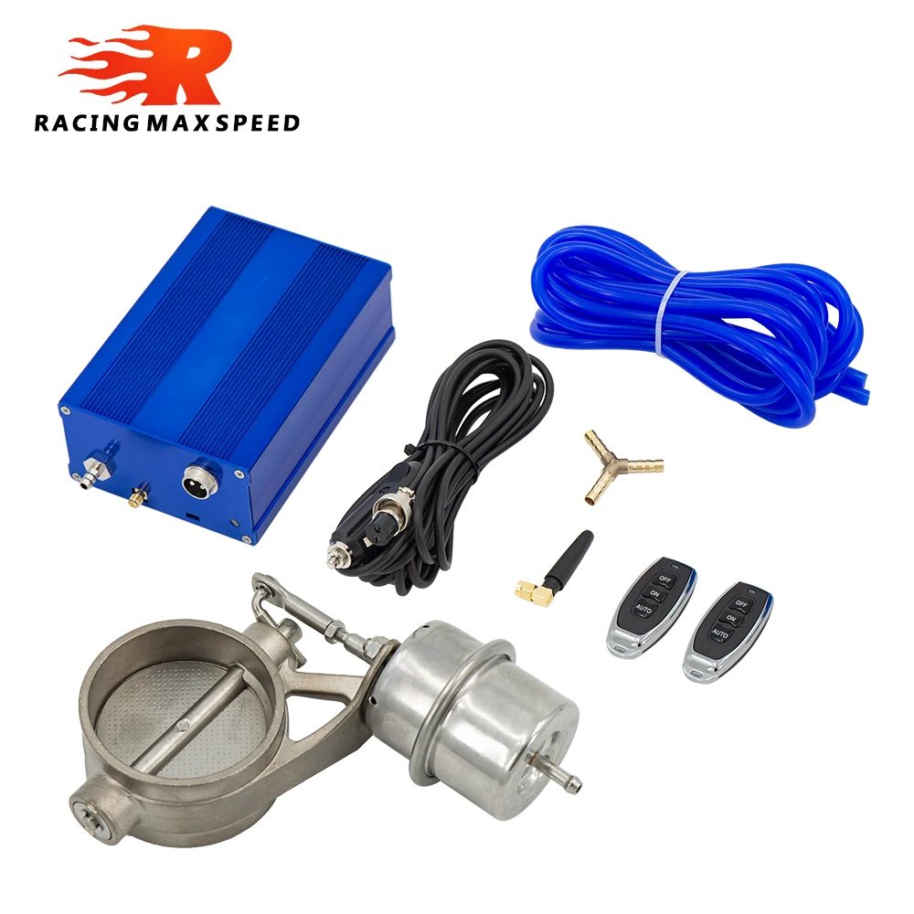 Kit válvula de vacío escape universal 2-3 pulgadas con control remoto