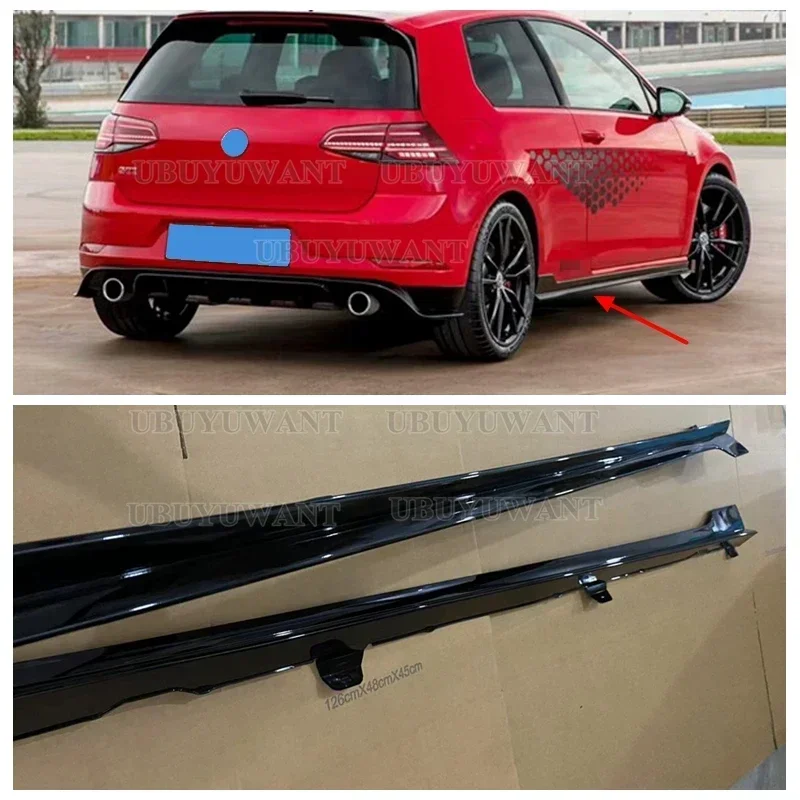 Kit faldas laterales Racing ABS VW Golf 7 MK7 2014-2017 - imagen 5