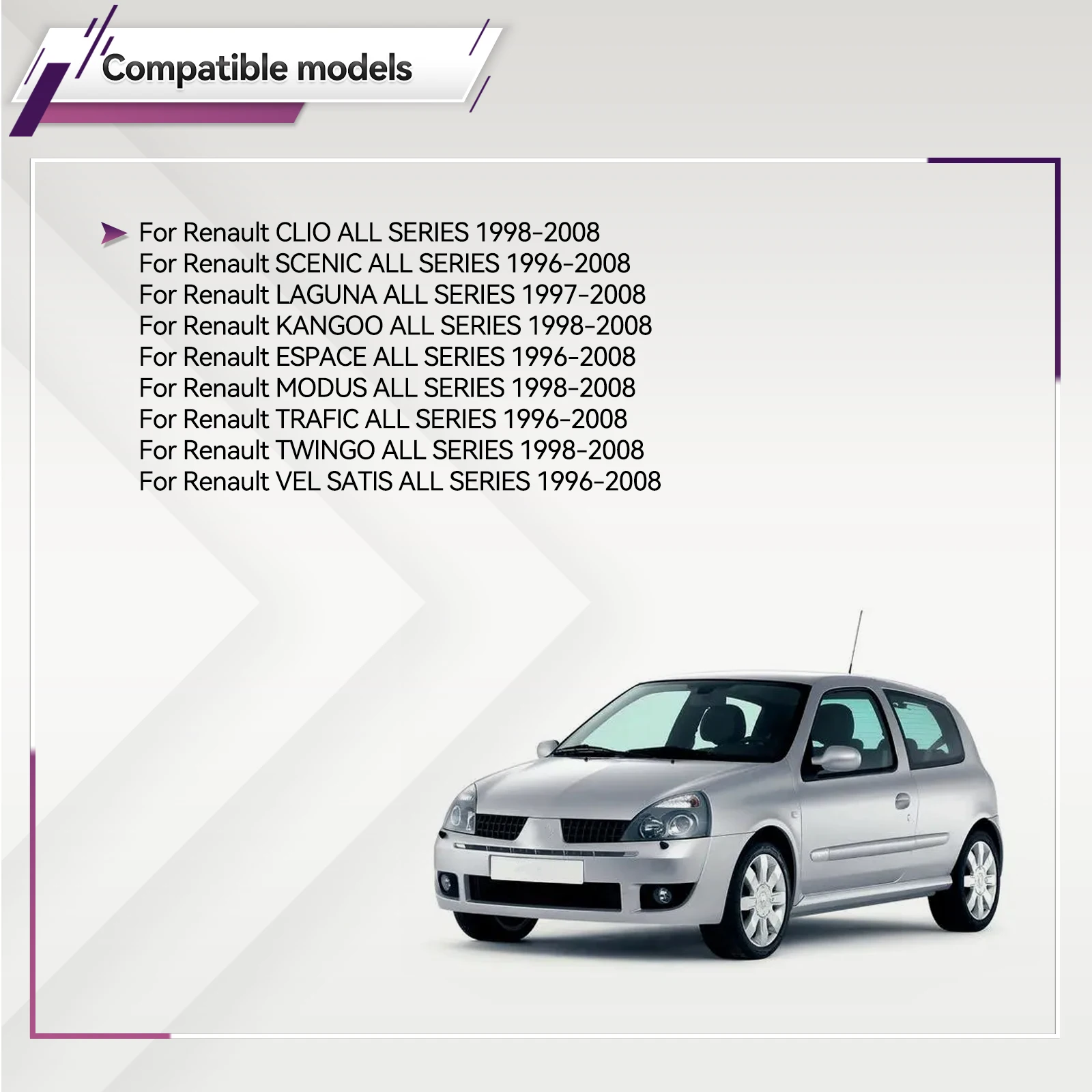 Cubierta de goma para pedal de freno y embrague – Renault Clio, Megane - imagen 4