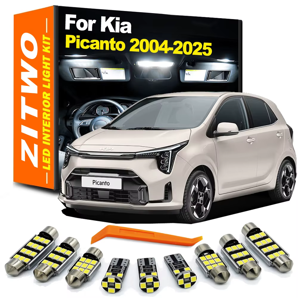 Kit luces LED interior y matrícula para Kia Picanto Morning 2004-2025