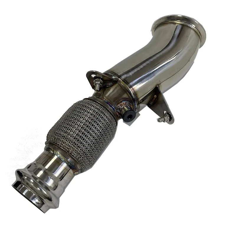 Downpipe sin catalizador BMW N26 2.0T con envoltura térmica - imagen 5