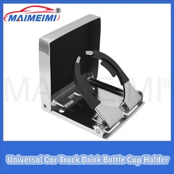 Portavasos universal plegable en acero inoxidable para coche y camión