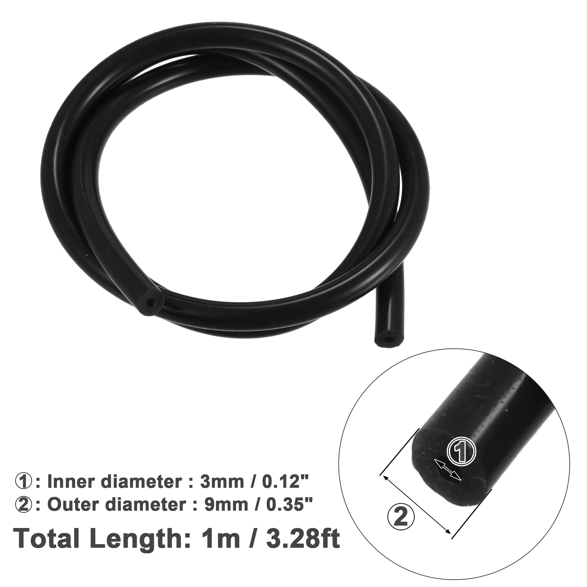 Autohaux Manguera de vacío de silicona universal 3-11 mm - imagen 3