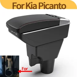 Caja de reposabrazos Kia Picanto 3X-Line con portavasos y USB