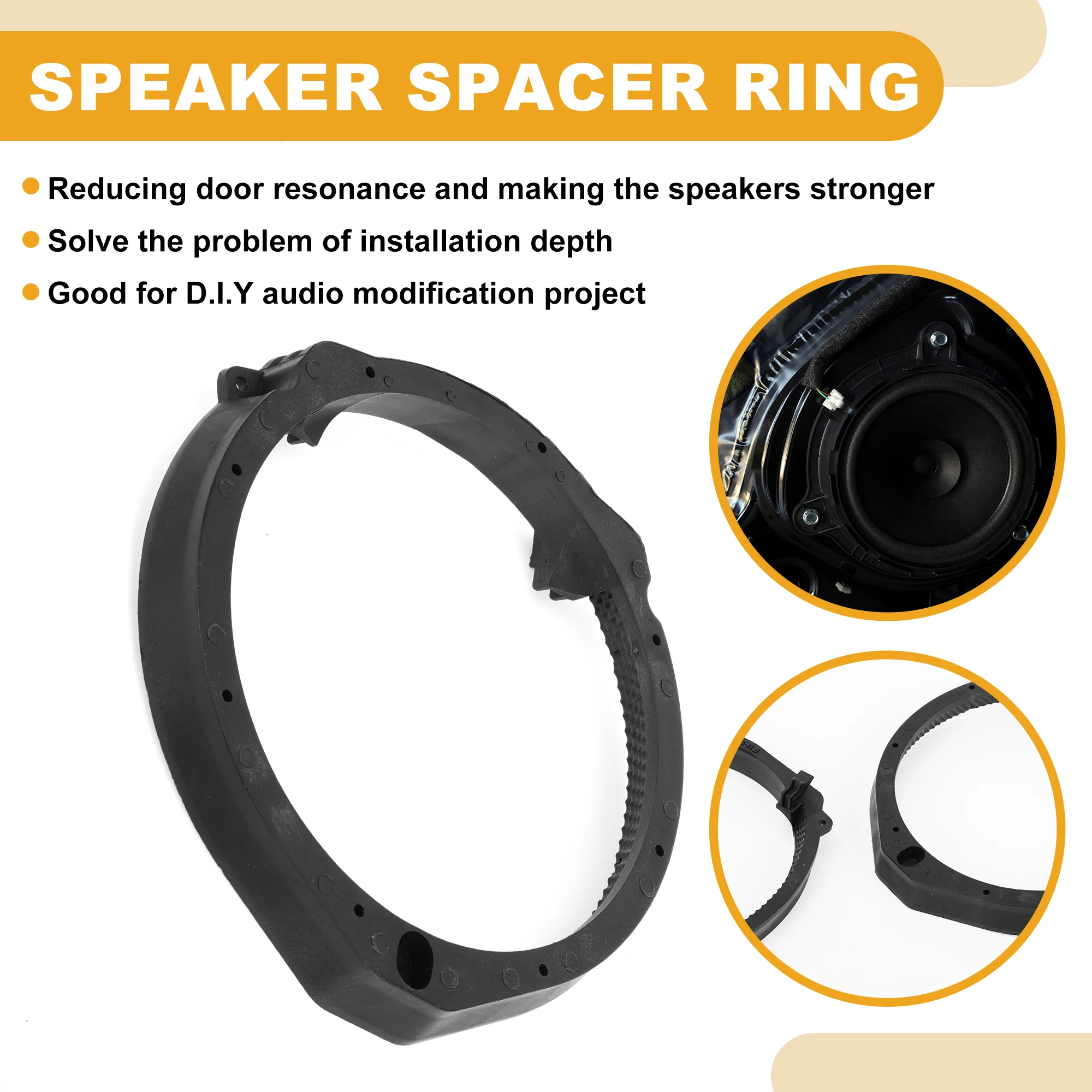 Aro adaptador para subwoofer 6,5 pulgadas X Autohaux Honda - imagen 2