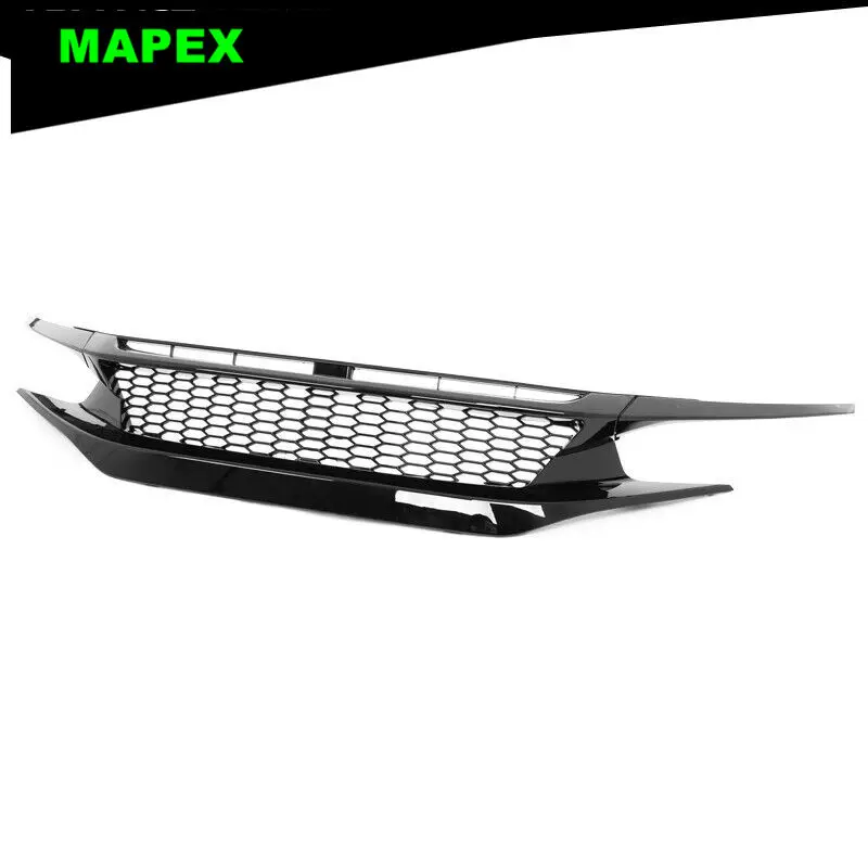 Parrilla superior parachoques Honda Civic 2019-2021, panal ABS - imagen 3
