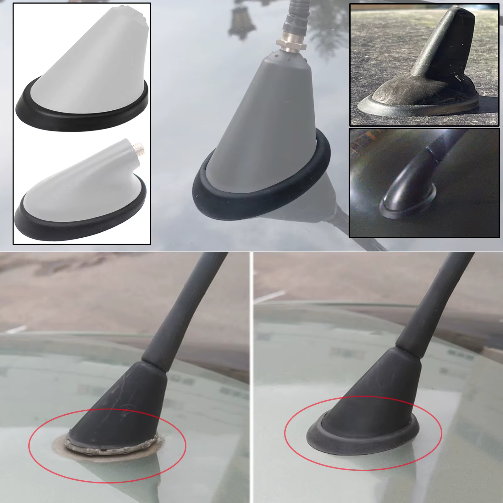 Junta base antena de techo para VW Golf III, IV y V 1991-2009 - imagen 5