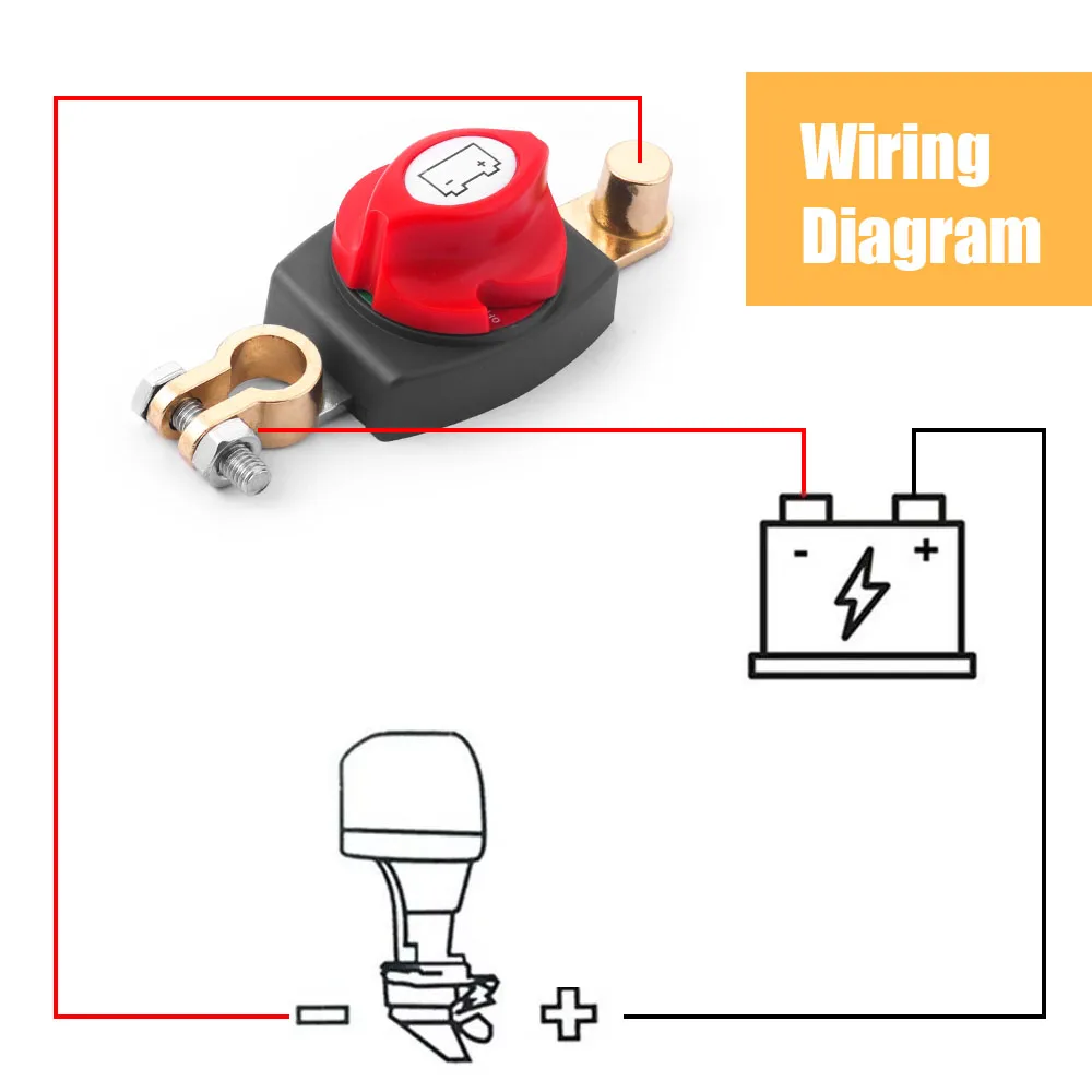 Aislador Selector de batería Dynoracing 12-48V - imagen 5