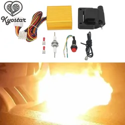 Kit de llamas para escape de aluminio universal para coche y quad