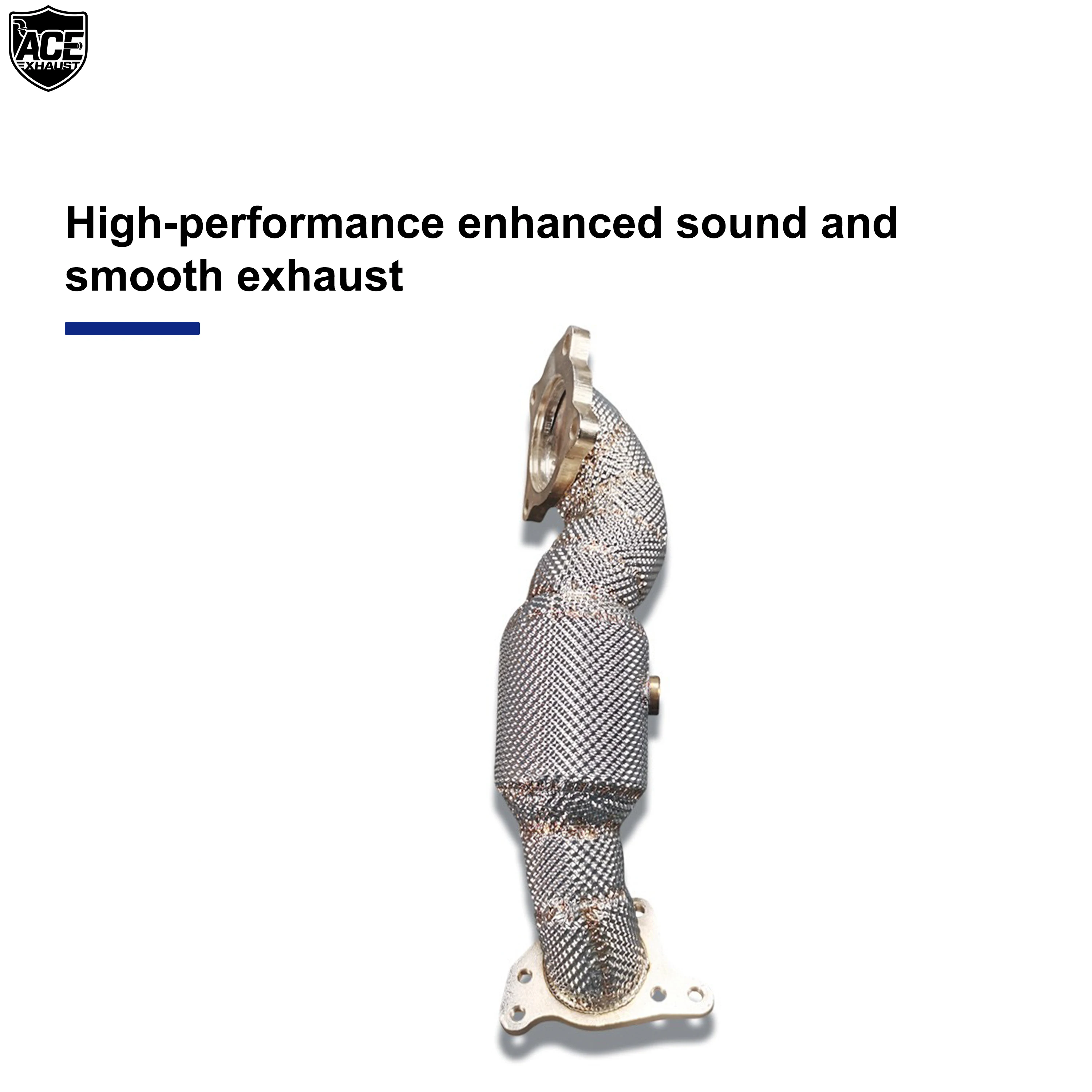 ACE Escape de flujo libre para Honda Civic Type R FL5 con catalizador - imagen 5
