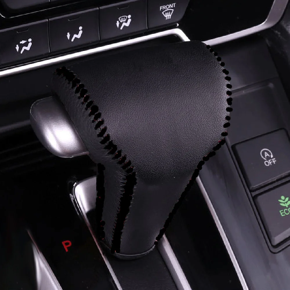Pomo palanca cambios cuero genuino Honda CRV 2017-2021 - imagen 2