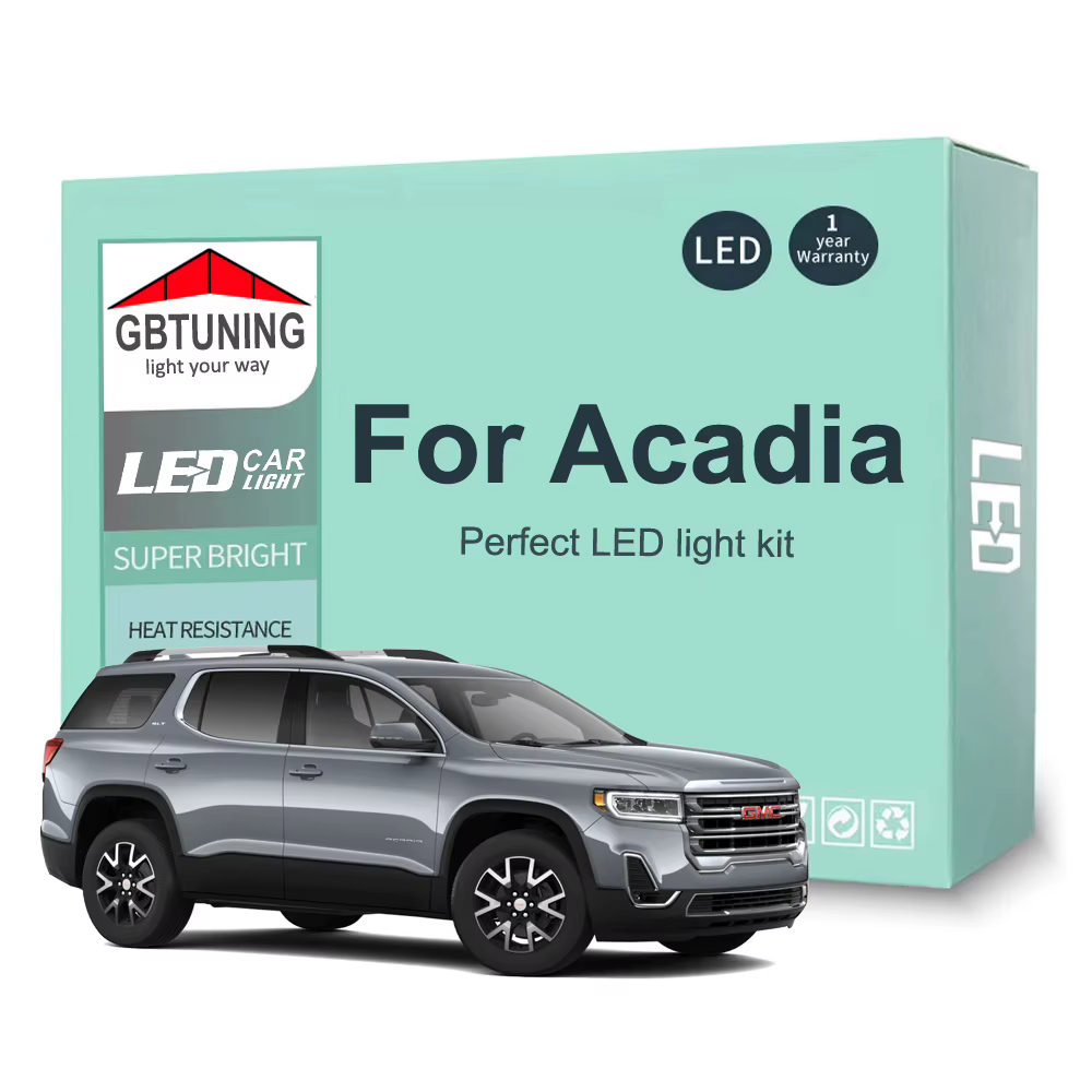 Kit de bombillas LED interiores CANBUS para GMC Acadia 2007-2022