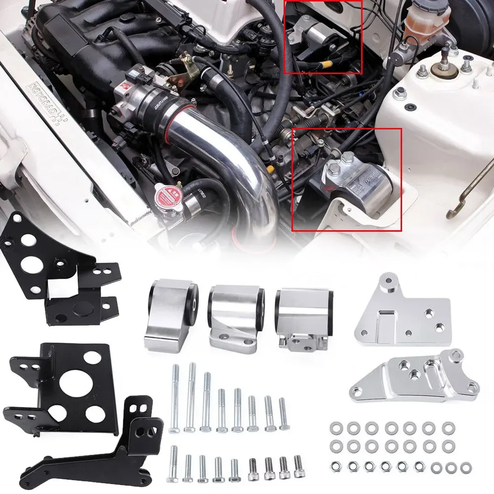 EKK2 Soporte motor K-Swap Honda Civic EK 96-00 K20 K24