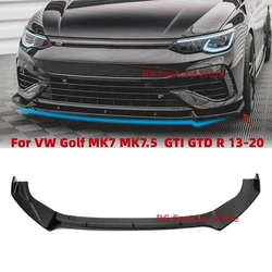 Splitter labio delantero para VW Golf 7 MK7 GTI GTD R