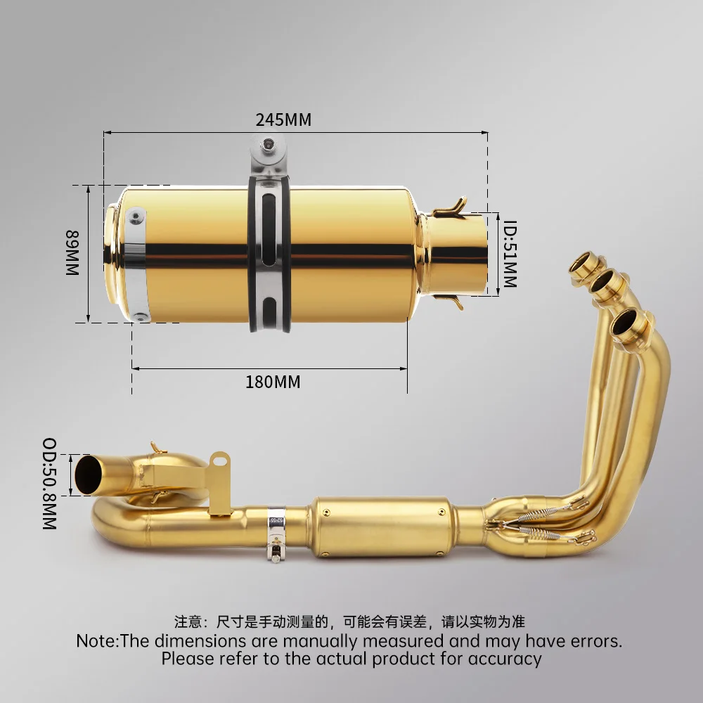 Para CF675SR 675SR 675R-R 675 SR-R sistema de Escape completo para motocicleta Escape tubo de enlace frontal Escape Moto - imagen 4