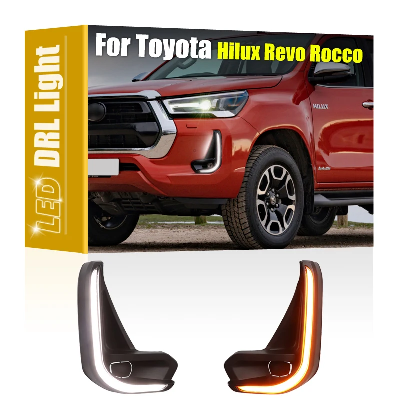 Marco faro antiniebla DRL LED giro dinámico Toyota Hilux - imagen 3